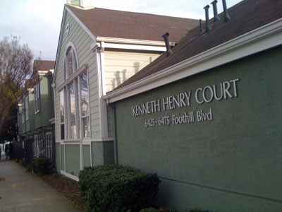 front of kenneth henry court